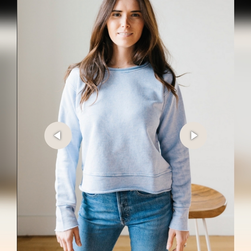 Frank & Eileen Light Blue Crew Neck Sweater